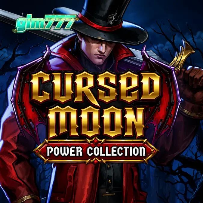Visual atmosfer gotik dalam permainan slot Cursed Moon Power Collection